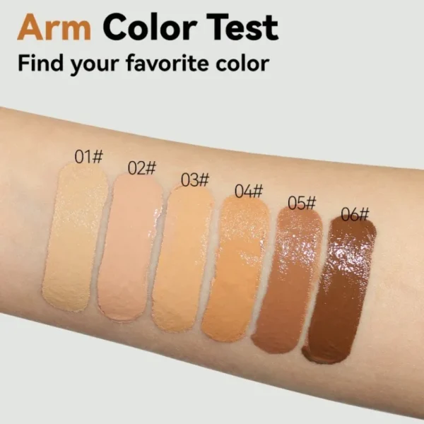 Face Foundation Cream Oil-Control Matte BBCream Waterproof Lasting Concealer Vloeistof Volledige dekking Matte basis Professionele make-up - Afbeelding 3