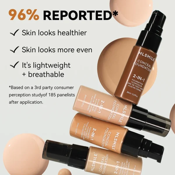 Face Foundation Cream Oil-Control Matte BBCream Waterproof Lasting Concealer Vloeistof Volledige dekking Matte basis Professionele make-up - Afbeelding 5
