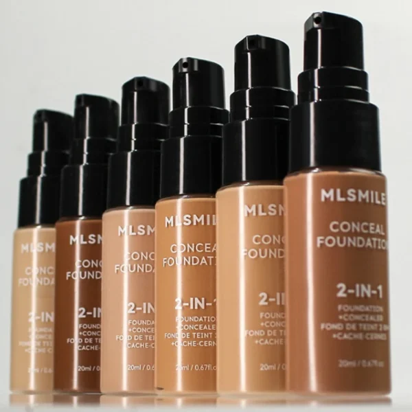 Face Foundation Cream Oil-Control Matte BBCream Waterproof Lasting Concealer Vloeistof Volledige dekking Matte basis Professionele make-up